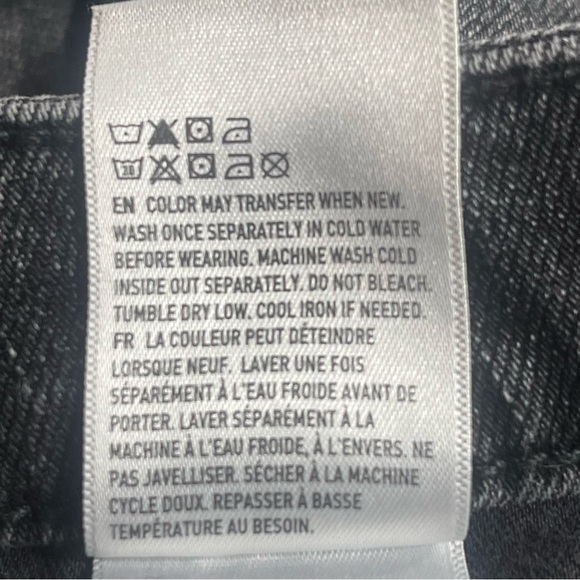 American Eagle Outfitters Mens 28x30 Airflex 360 Skinny Distressed Black Jeans - Picture 8 of 8